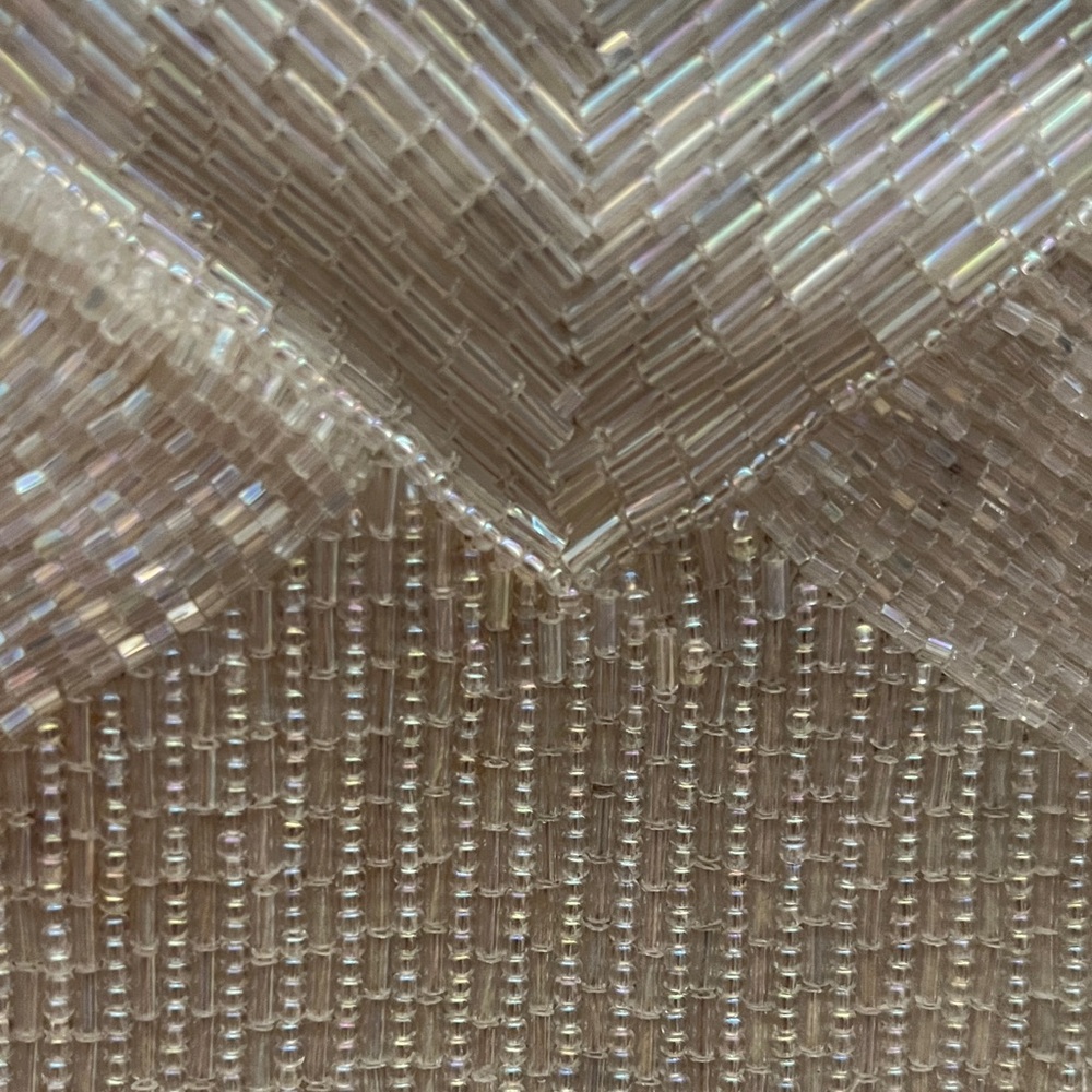 La Regale Ivory Beaded Clutch - Picture 2 of 3